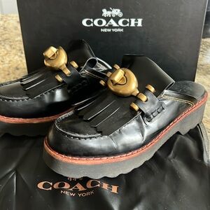 Coach -Lug Sole clogs-Black Size 9M